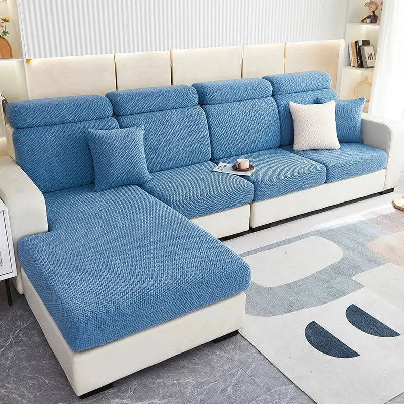 Gray Velvet Sofa Slipcover