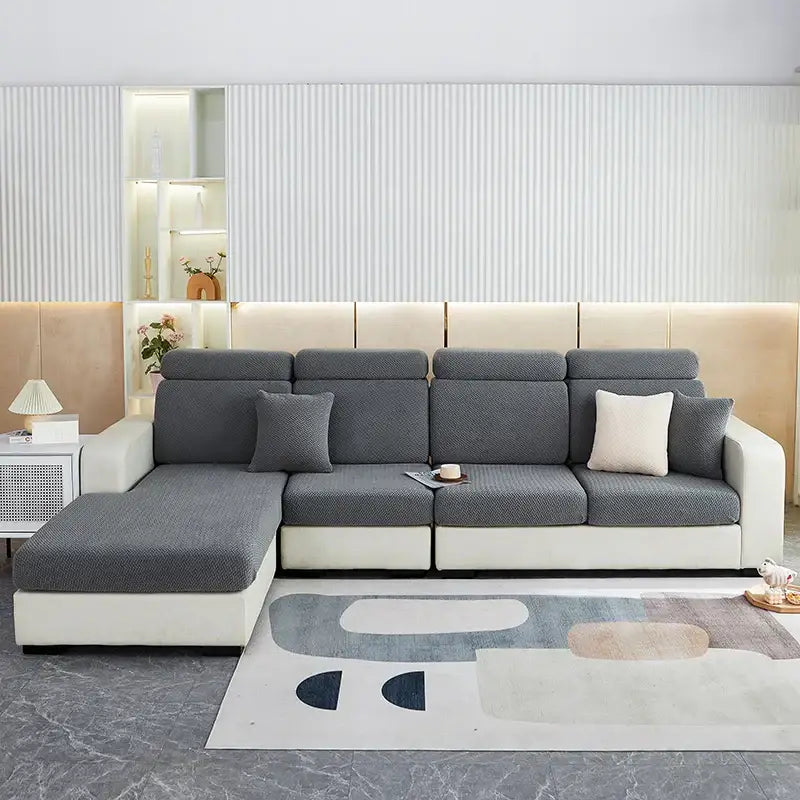 Gray Velvet Sofa Slipcover