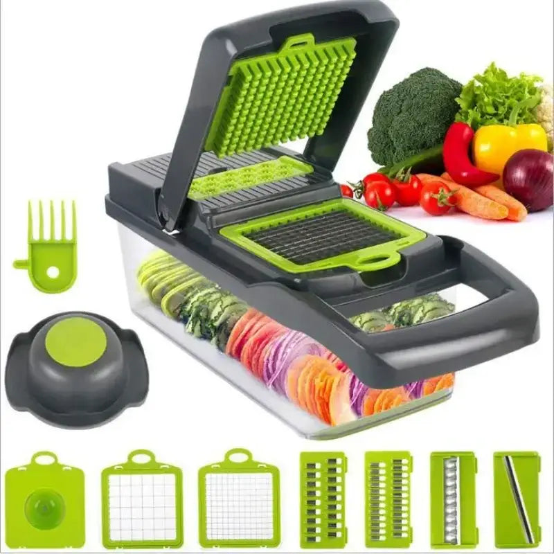 Green Vegetable Slicer Grater