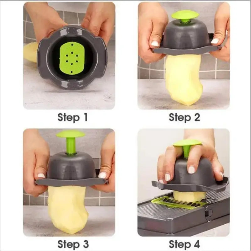 Green Vegetable Slicer Grater