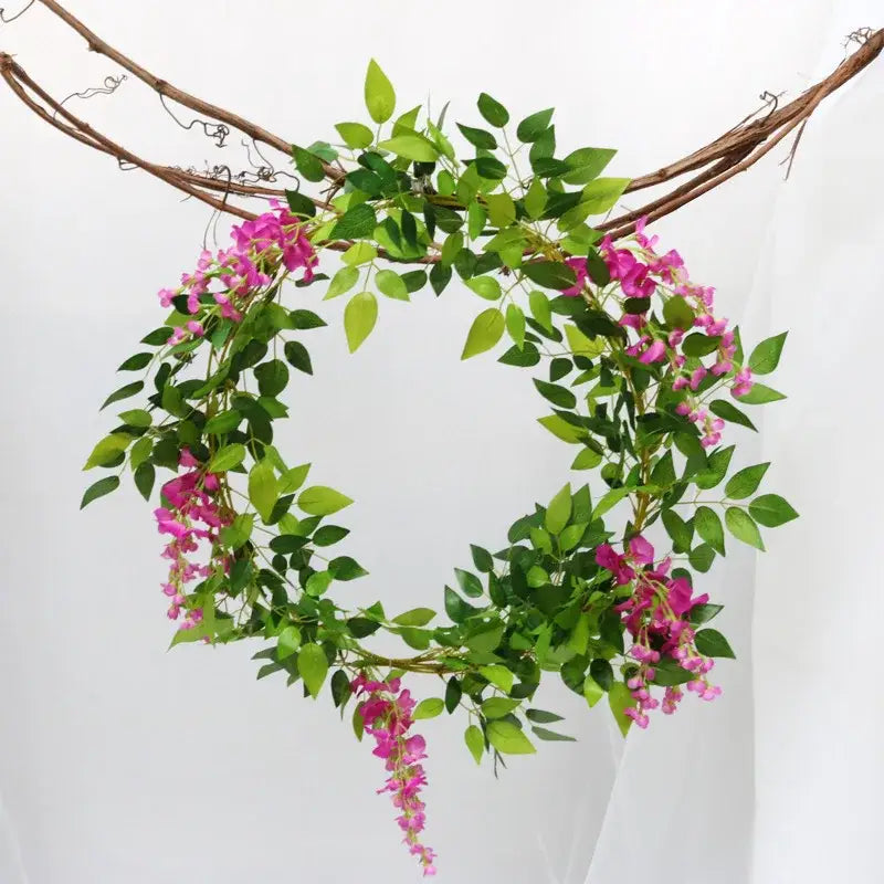 White Silk Flower Arch Decor