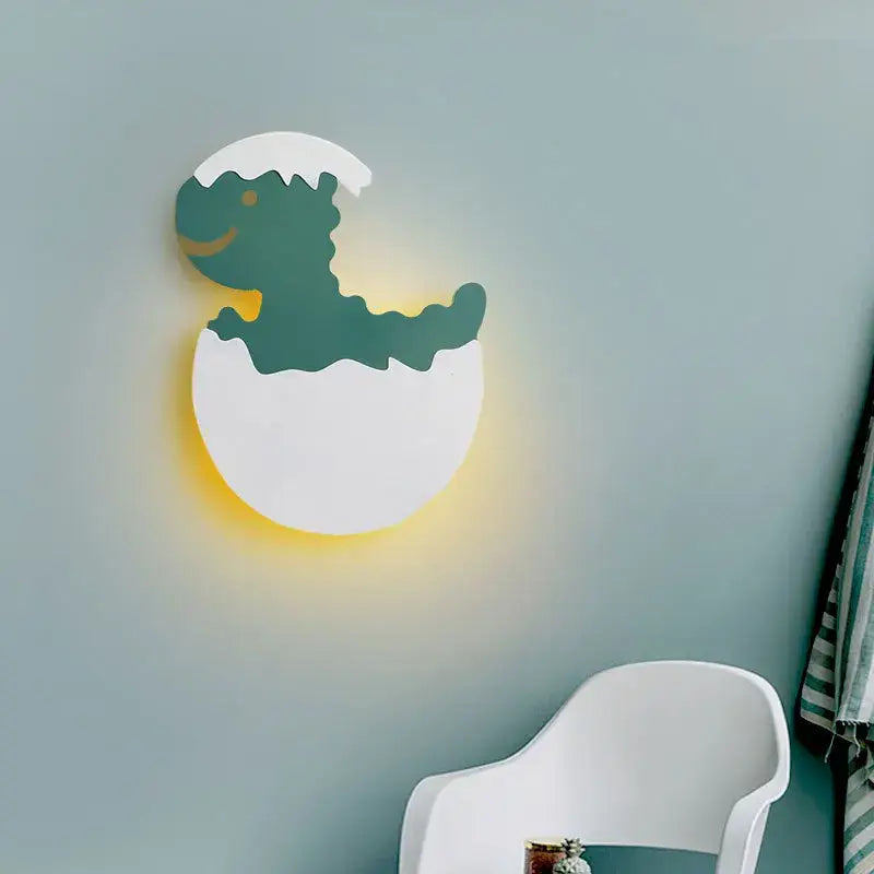 White Dino Egg Wall Light