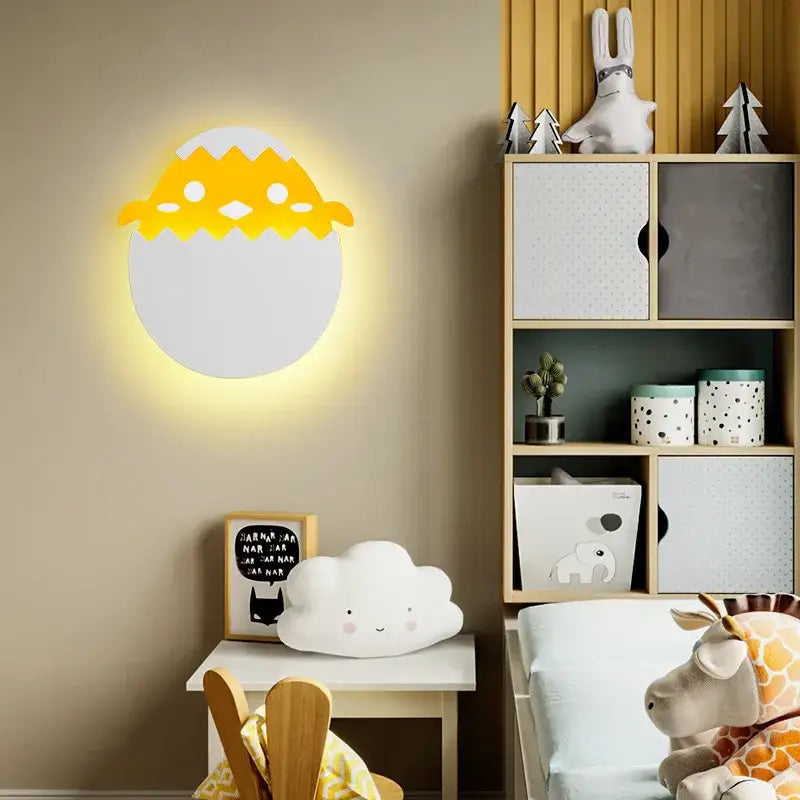 White Dino Egg Wall Light