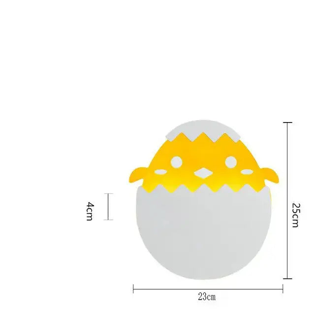 White Dino Egg Wall Light