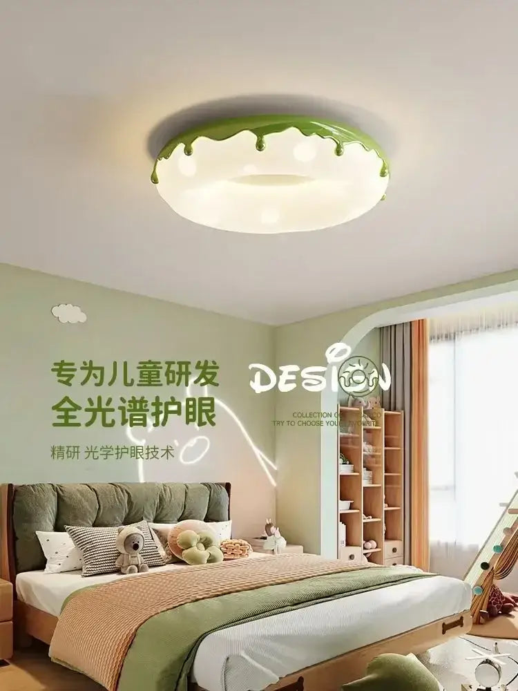 Green Doughnut Ceiling Light