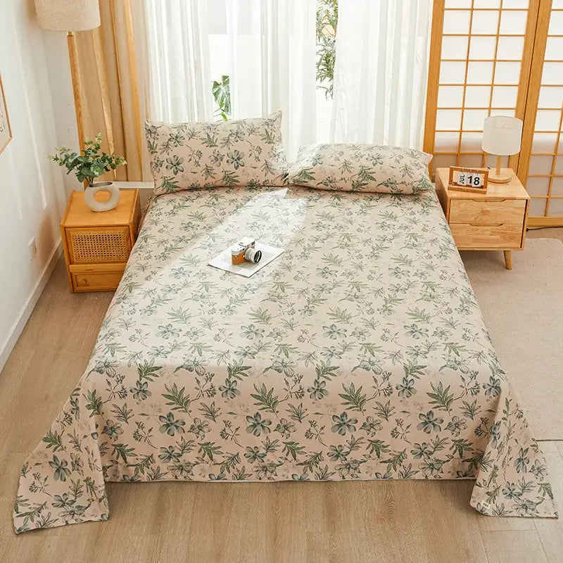 Green Panda Cotton Bedspread