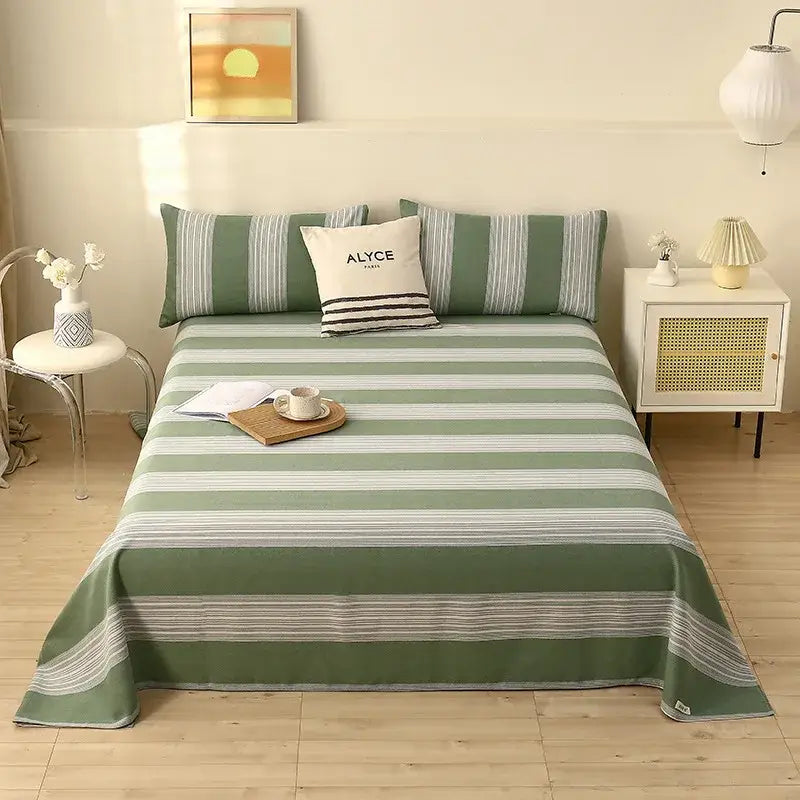Green Panda Cotton Bedspread