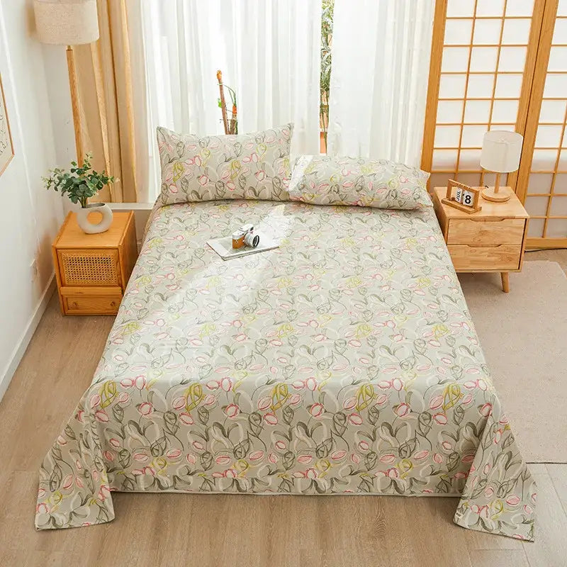 Green Panda Cotton Bedspread
