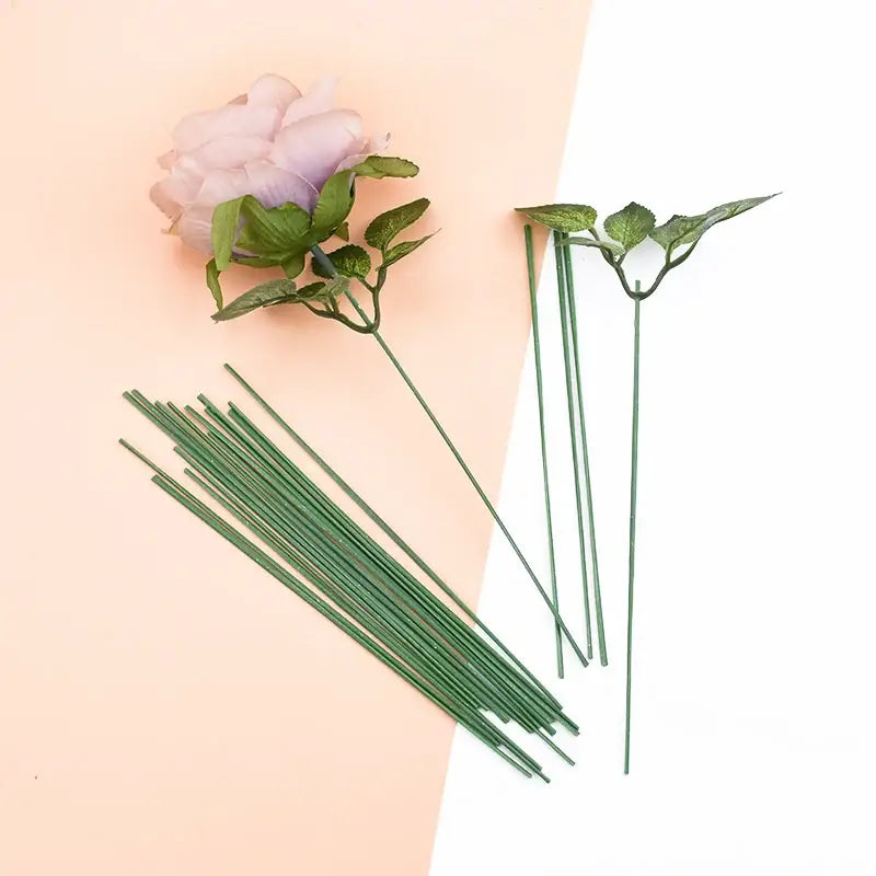 Green Iron Wire Roses