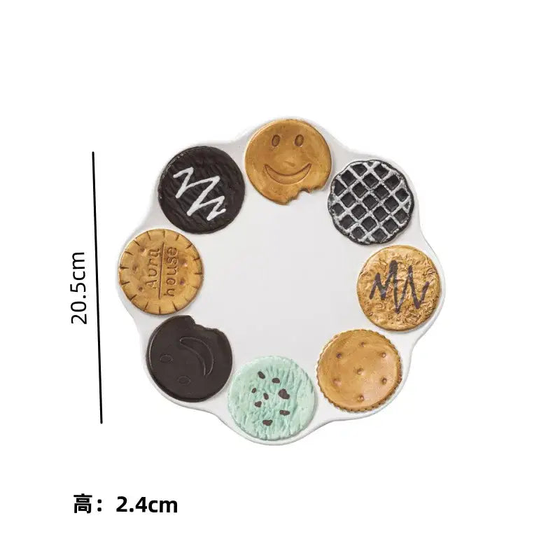 Green Beige Ceramic Tableware