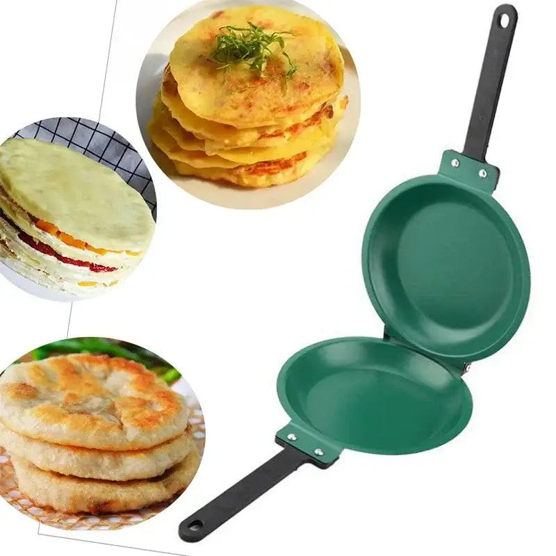 Green Double-Sided Frying Pan