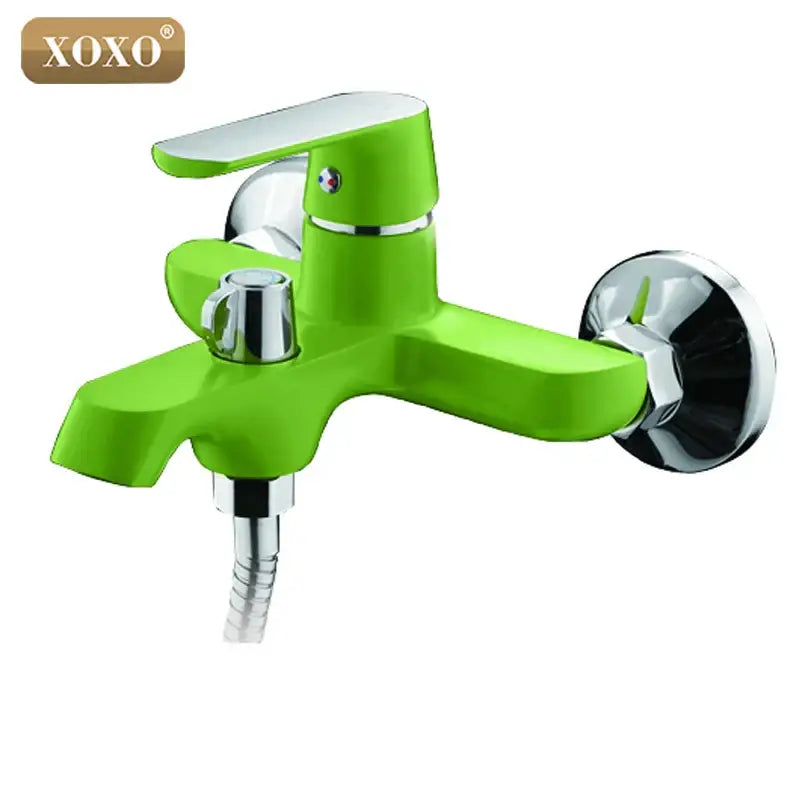 Orange Chrome Shower Set