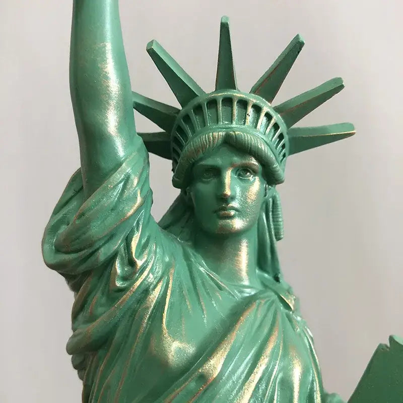 Green Liberty Desk Statue