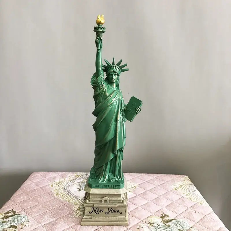 Green Liberty Desk Statue