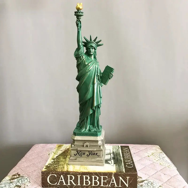 Green Liberty Desk Statue
