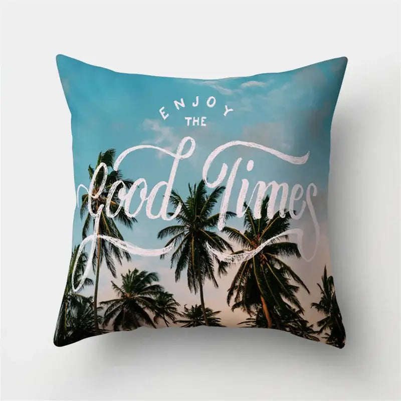 Green Tropical Pillowcase