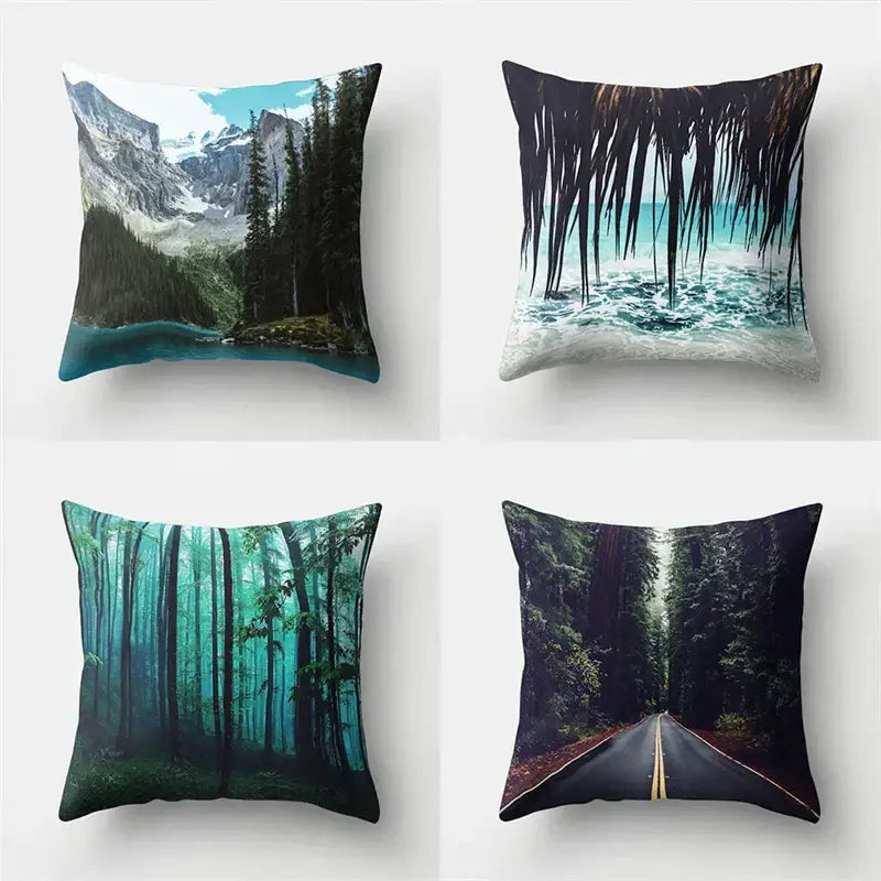 Green Tropical Pillowcase
