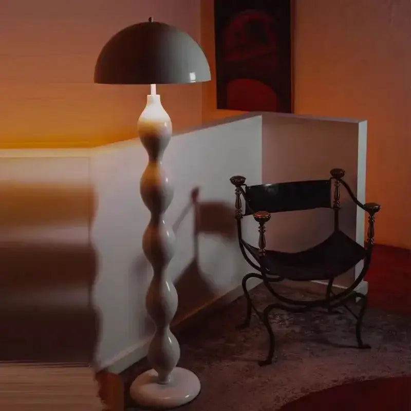 Green Wavy Floor Lamp