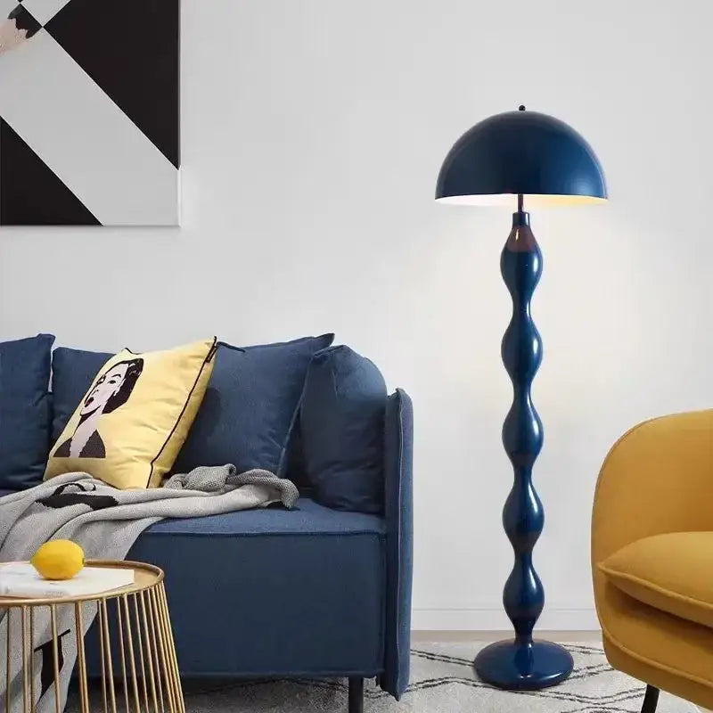 Green Wavy Floor Lamp