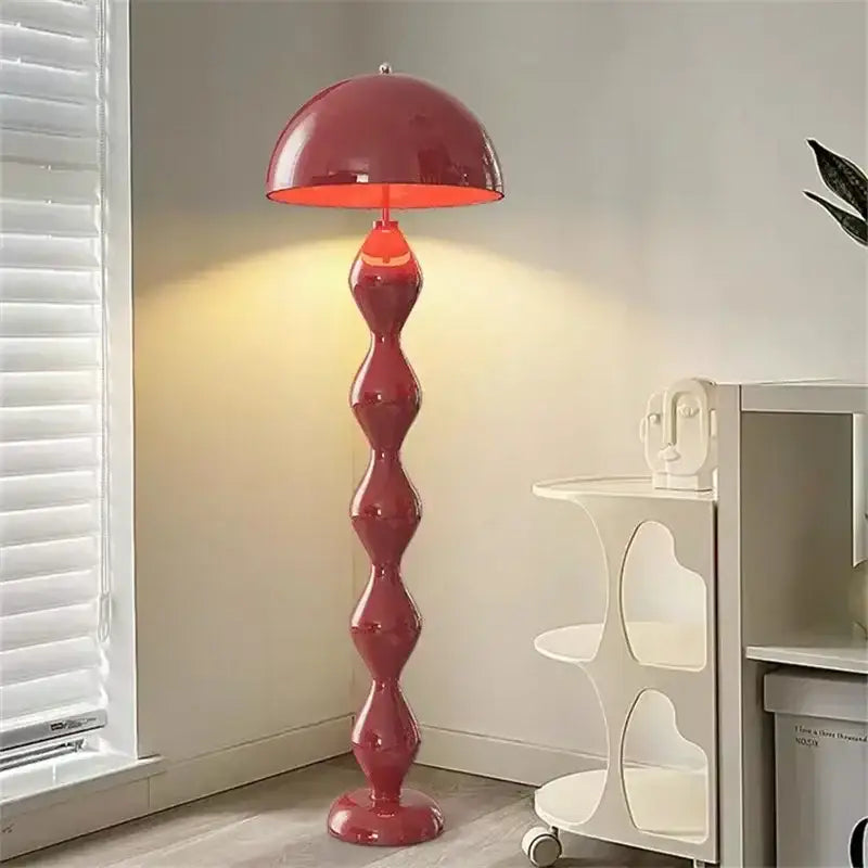 Green Wavy Floor Lamp