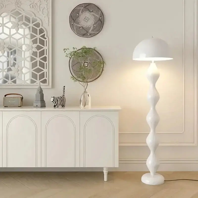 Green Wavy Floor Lamp