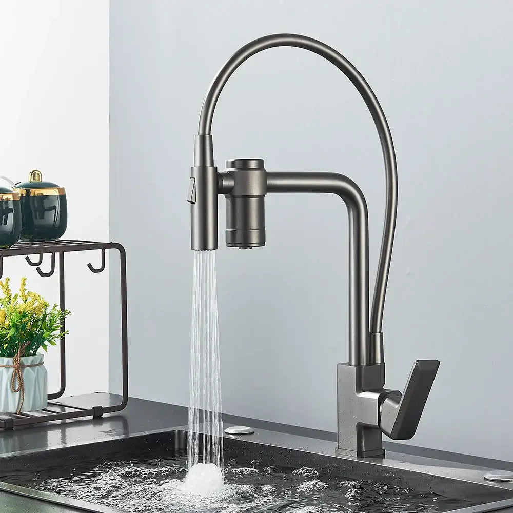 Gun Grey Kitchen Faucet