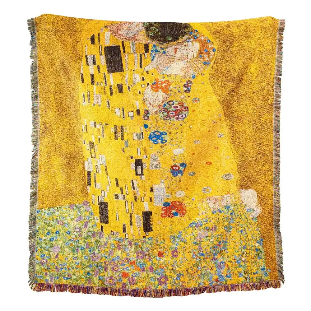 Yellow Jacquard Tapestry Throw