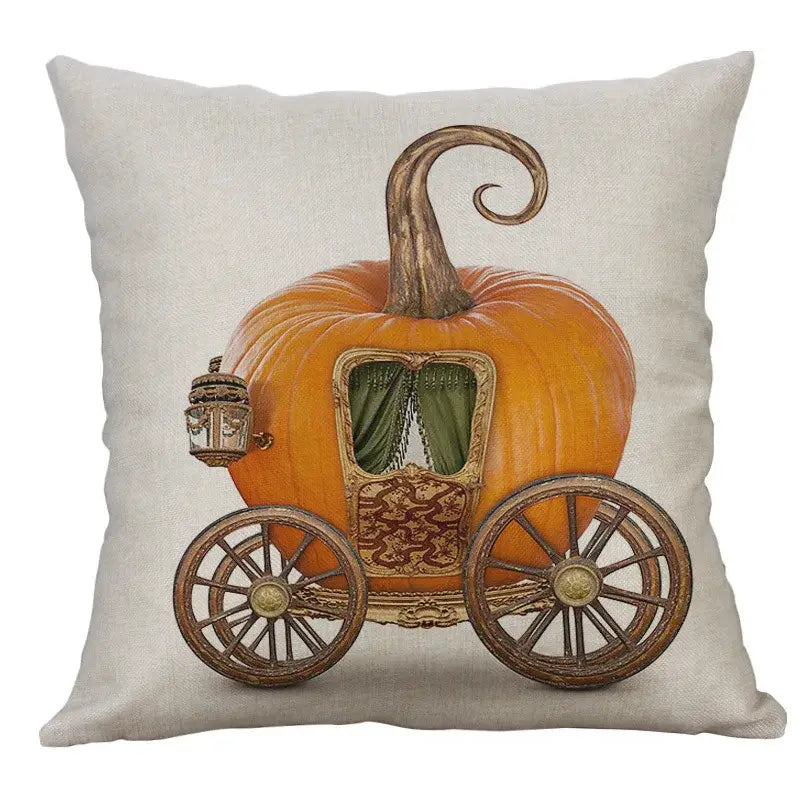 Linen Pumpkin Pillow Cover