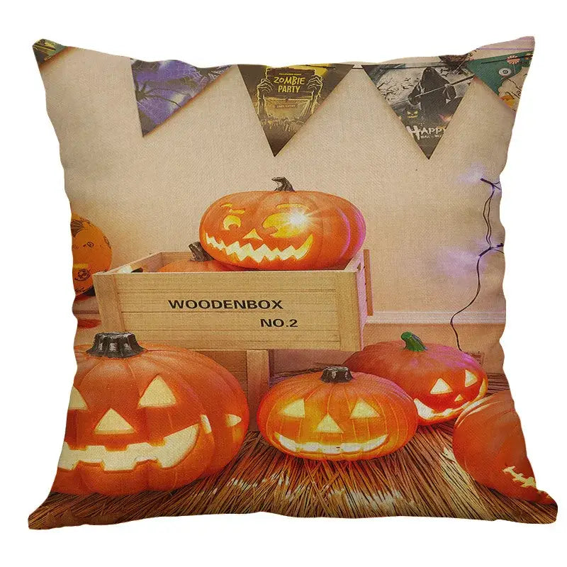 Linen Pumpkin Pillow Cover