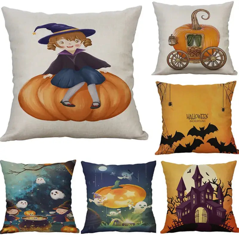 Linen Pumpkin Pillow Cover