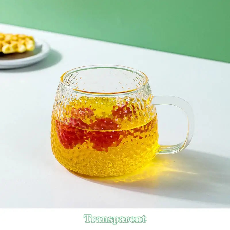 Glass Hammered Mug