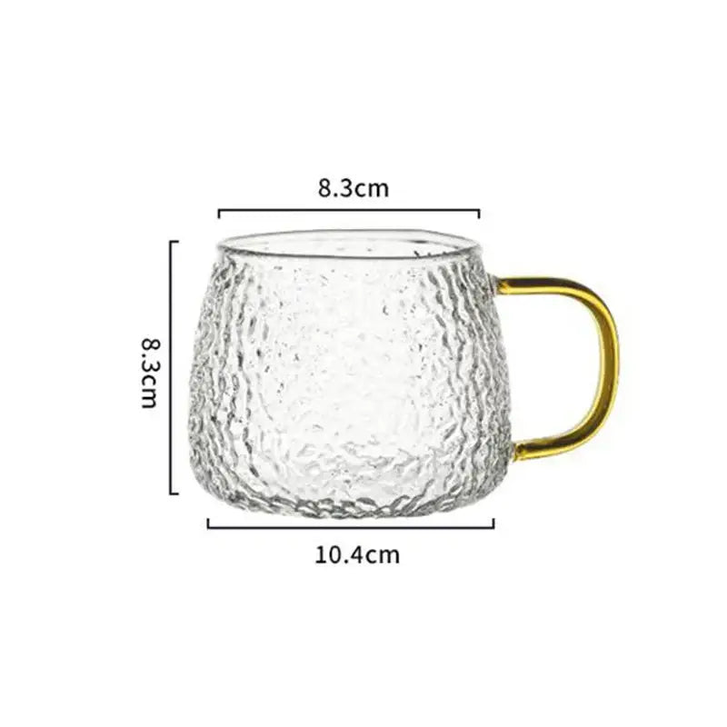 Glass Hammered Mug
