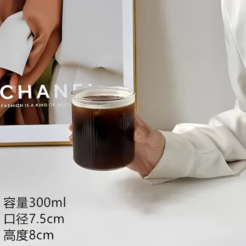 Clear Hammered Glass Tumbler