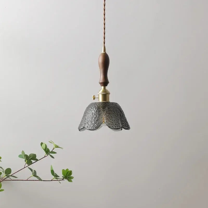 Gray Glass Pendant Lamp
