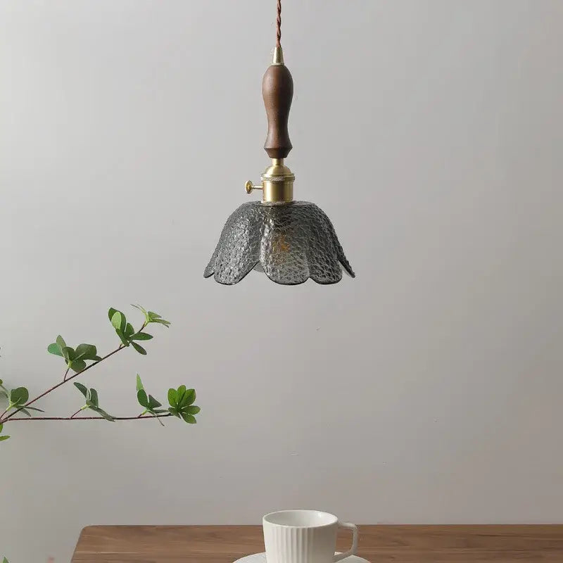 Gray Glass Pendant Lamp