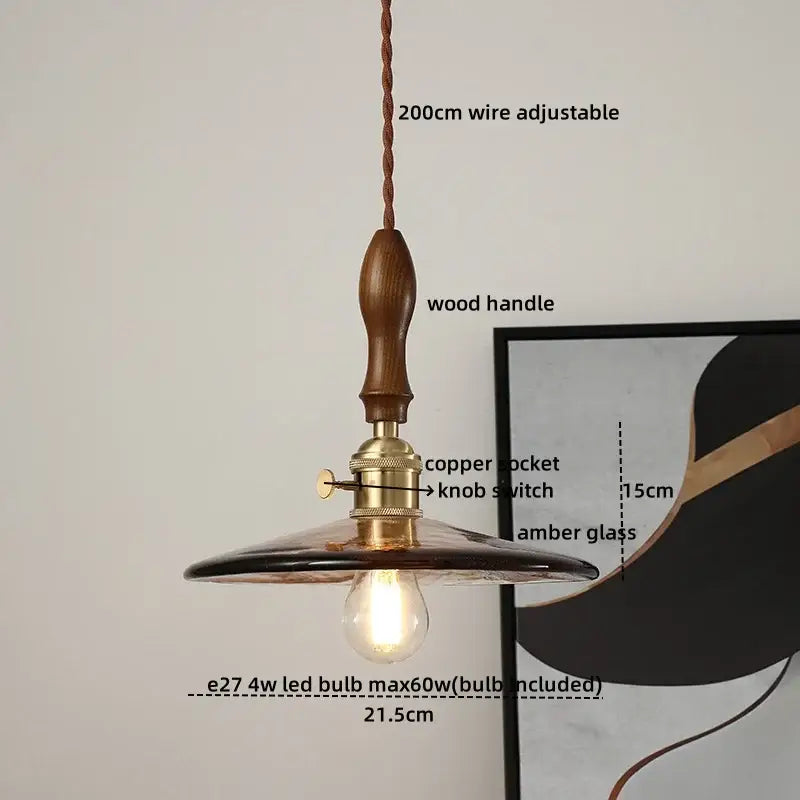 Gray Glass Pendant Lamp