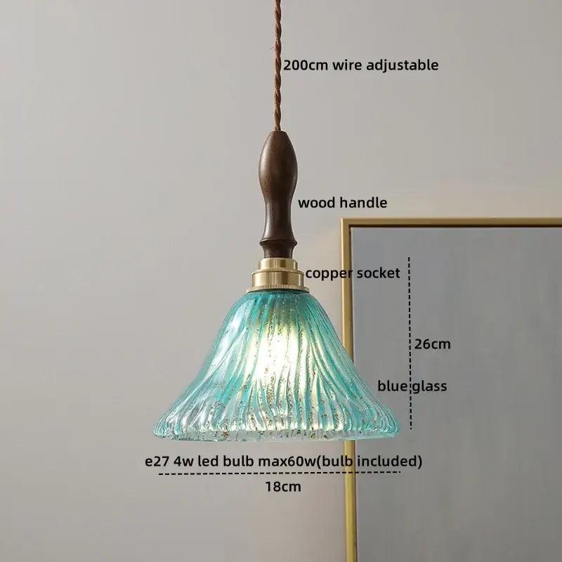 Gray Glass Pendant Lamp