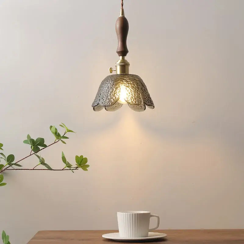 Gray Glass Pendant Lamp