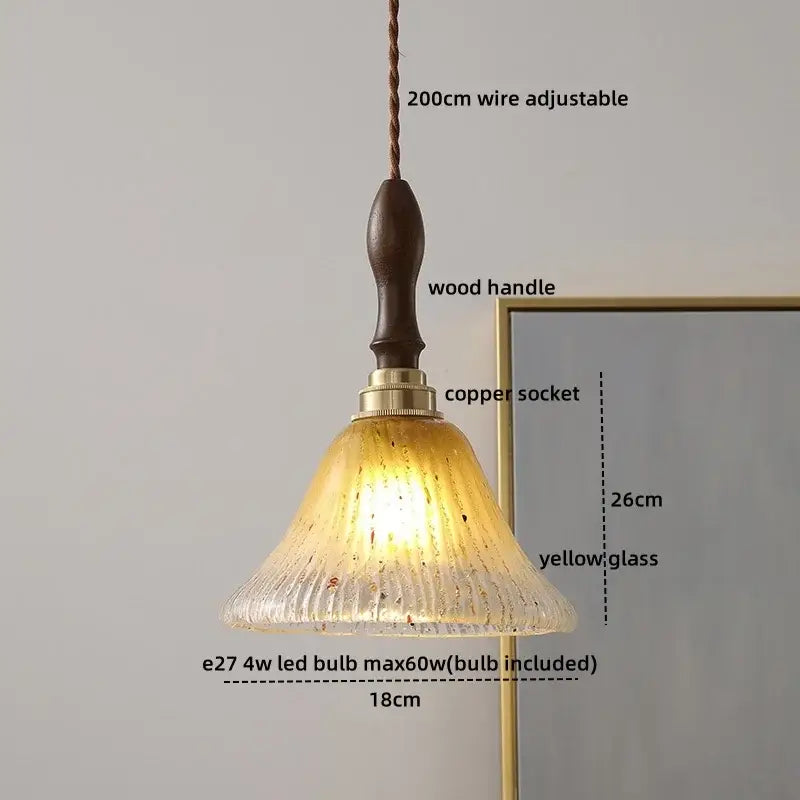 Gray Glass Pendant Lamp