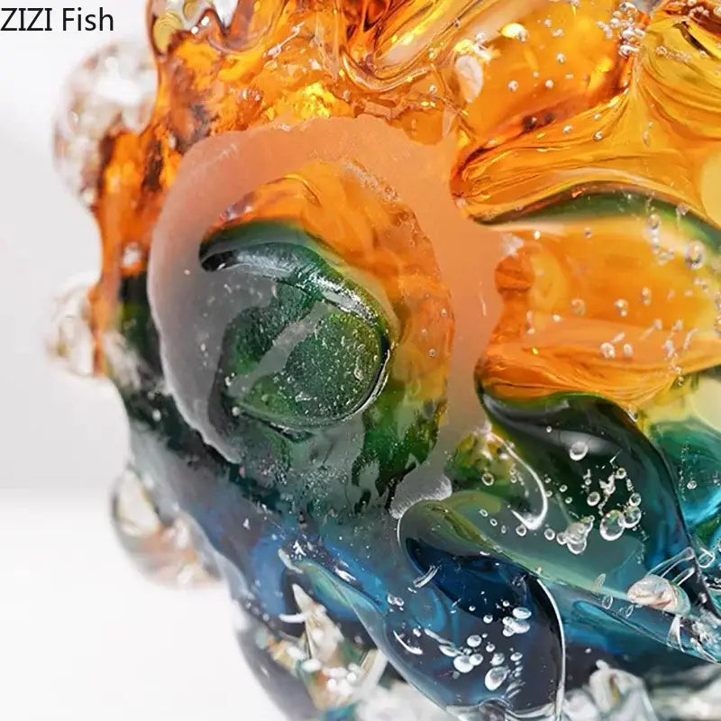 Blue Green Glass Vase