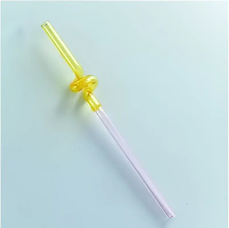 Colorful Twisted Glass Straws