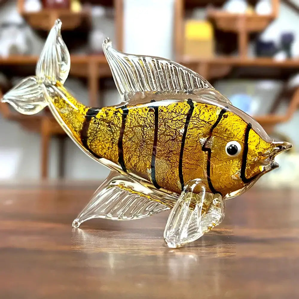 Crystal Glass Fish Figurine