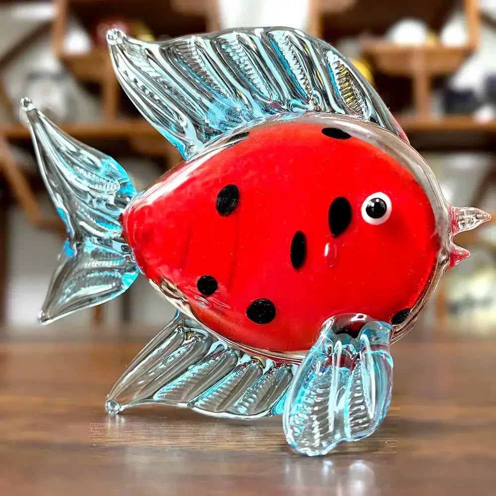 Crystal Glass Fish Figurine