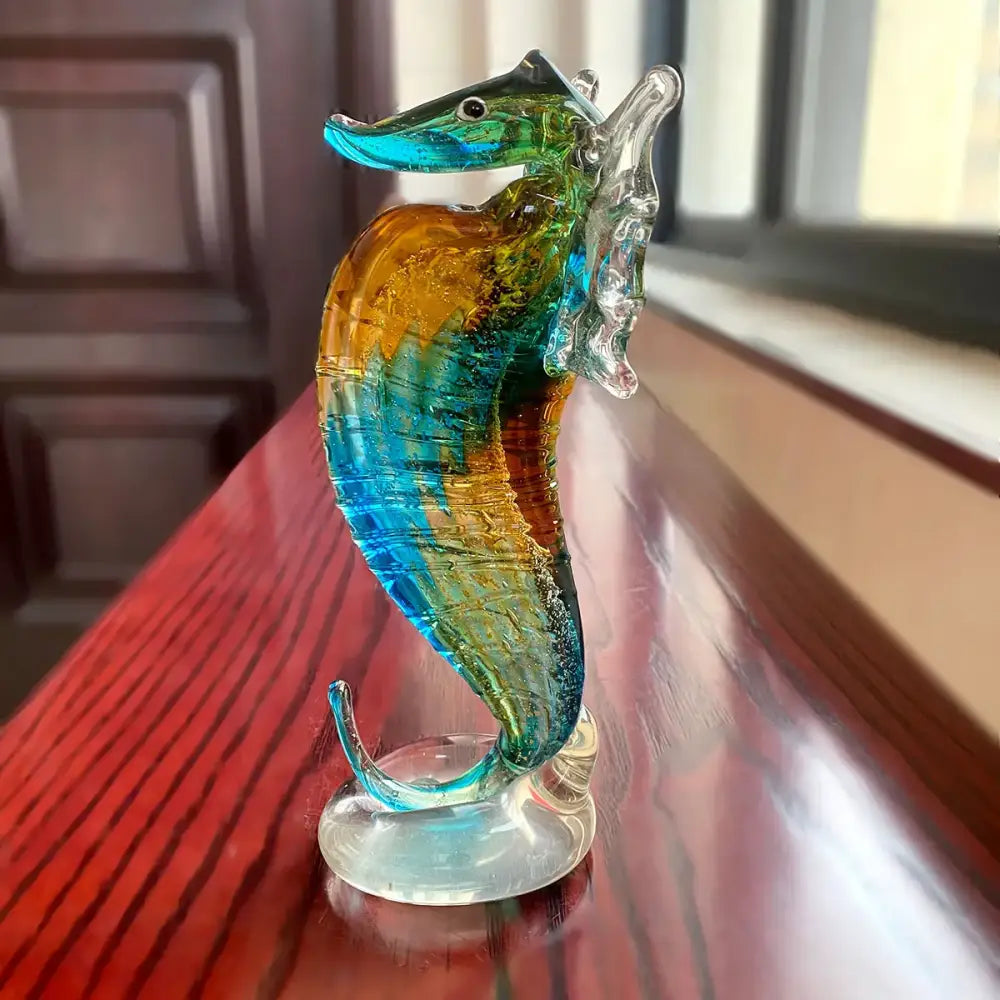 Glass Seahorse Figurine