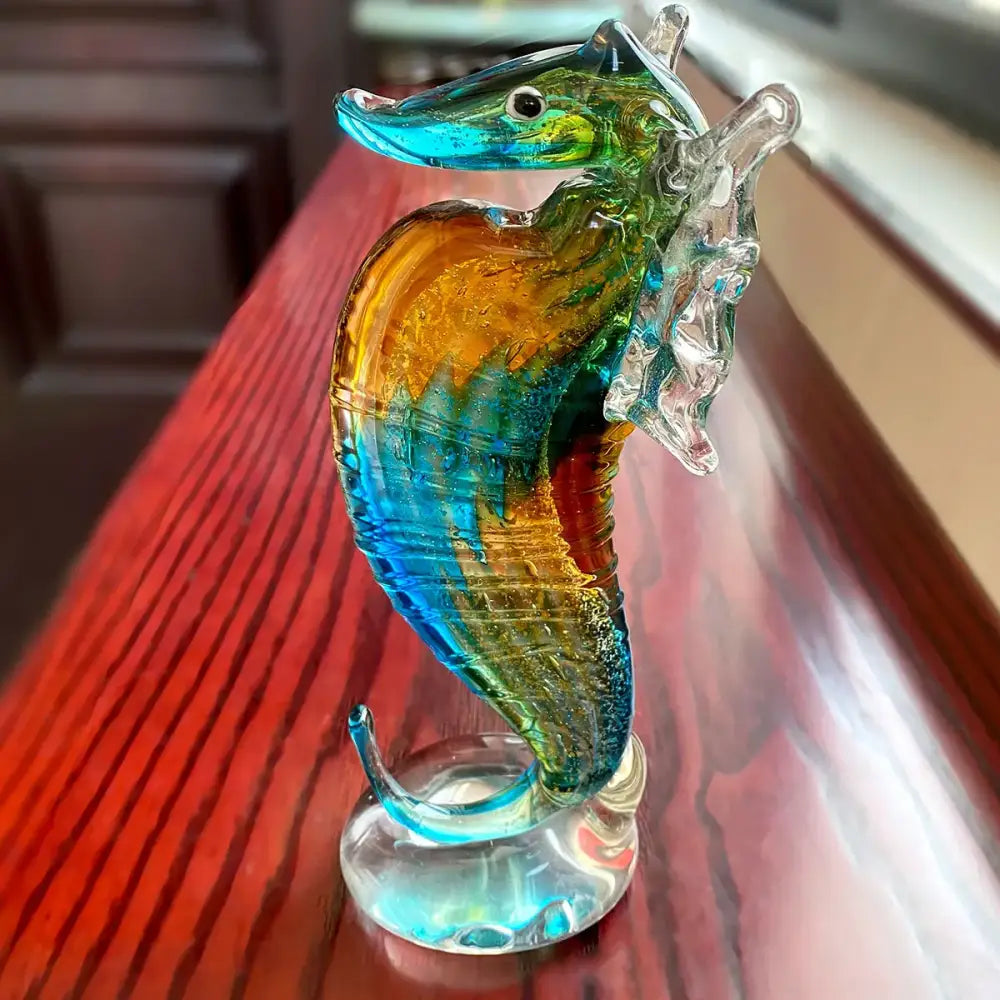 Glass Seahorse Figurine