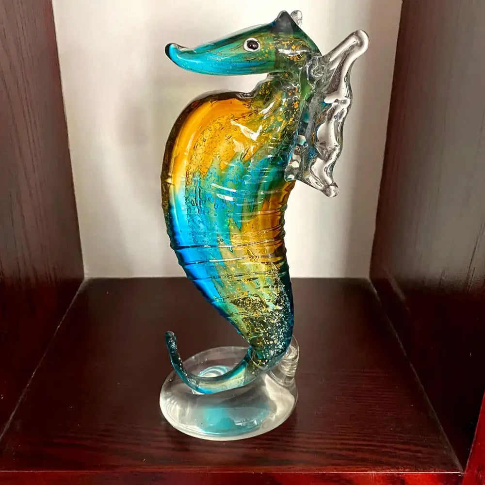 Glass Seahorse Figurine