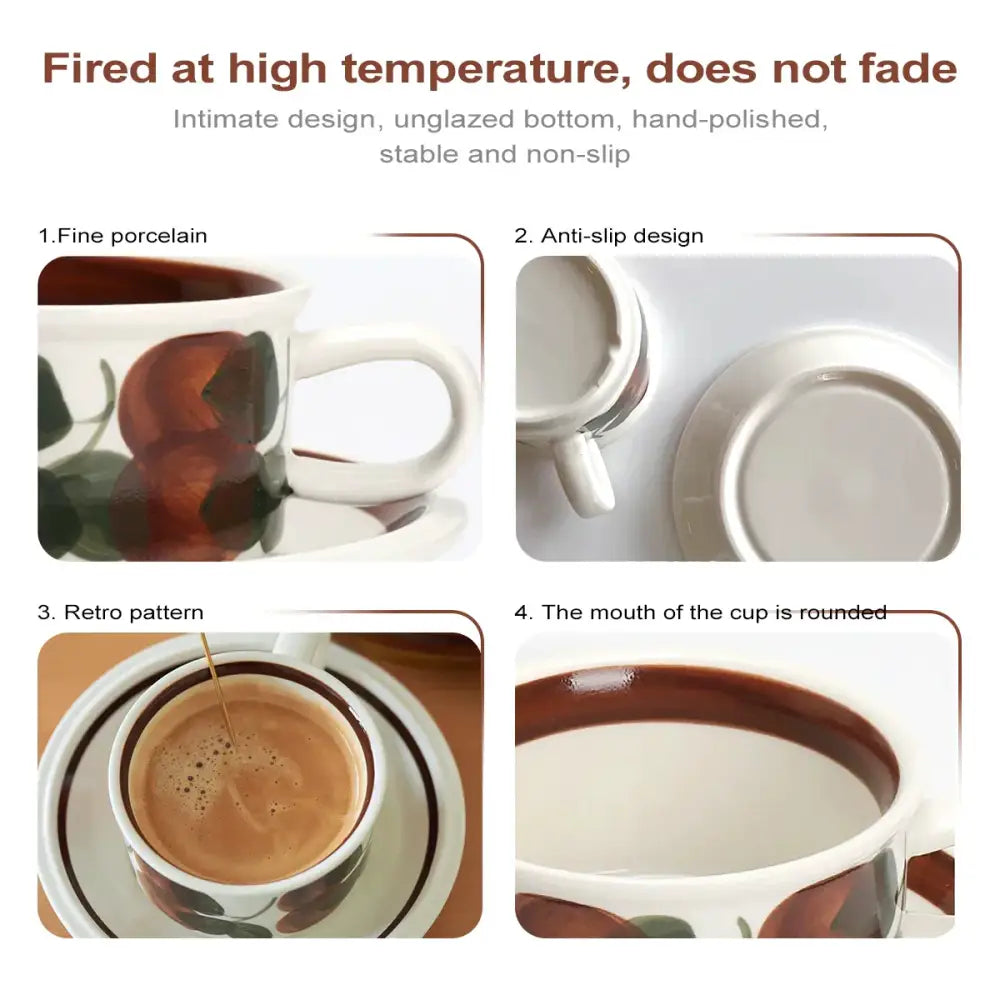Leaf Ceramic Espresso Set