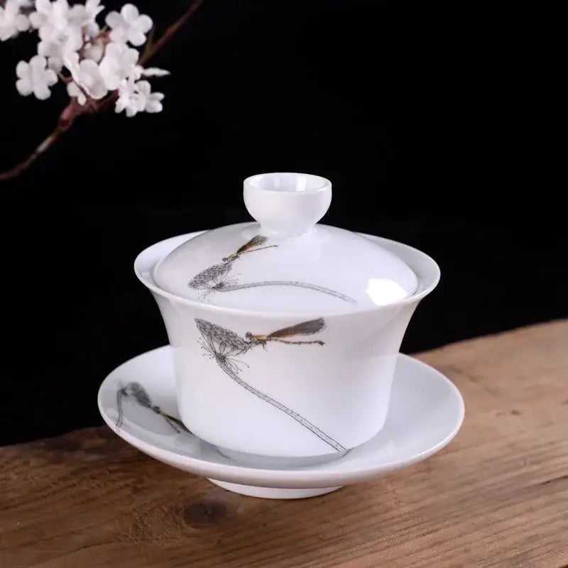 White Porcelain Gaiwan Set