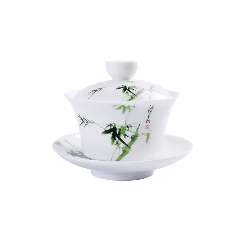 White Porcelain Gaiwan Set