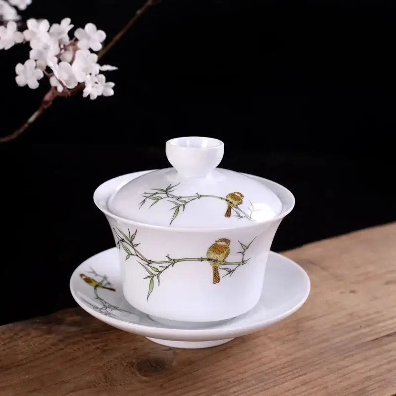 White Porcelain Gaiwan Set